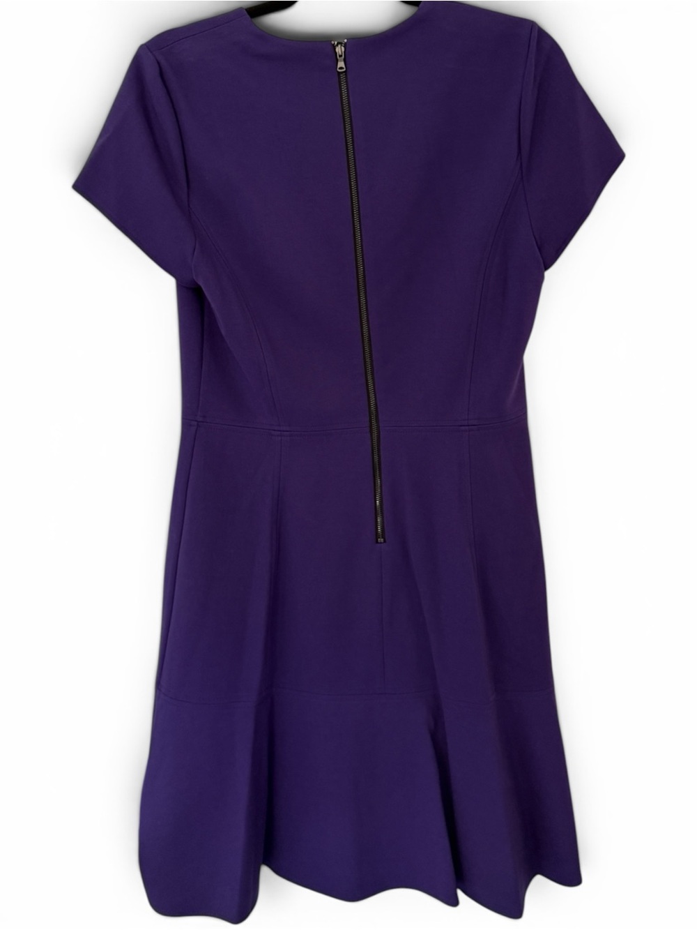 Kobi Halperin Estella Flounce Dress Plum Purple Retail $298 Size 8 NWT Career - Picture 4 of 11